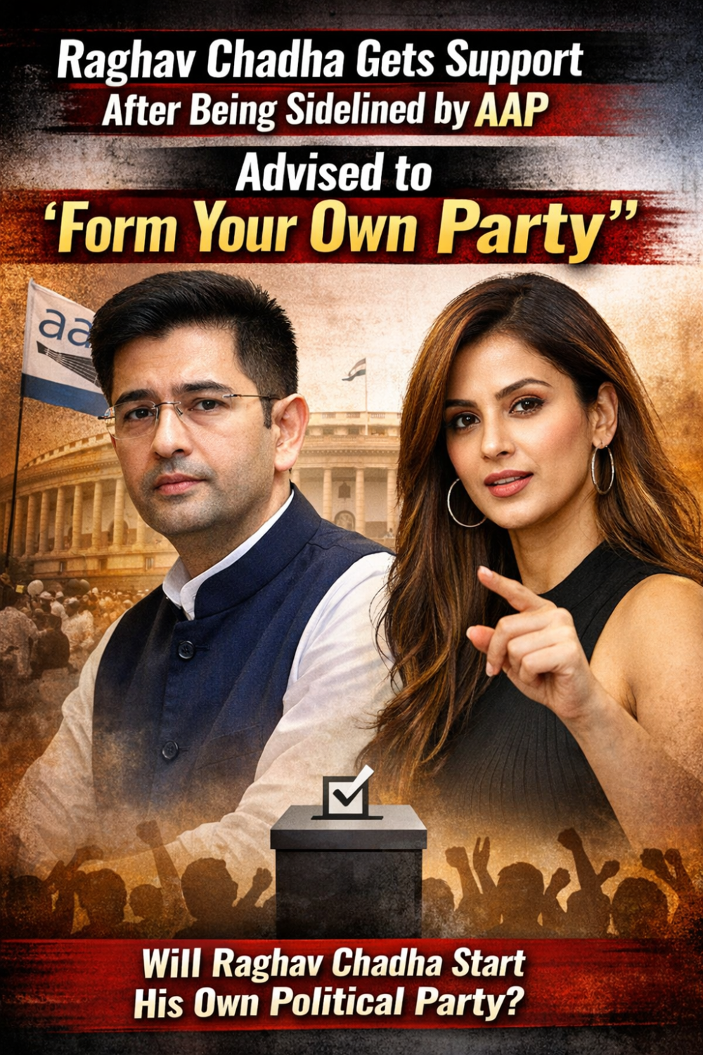 AAP में साइडलाइन होने के बाद राघव चड्ढा को मिला समर्थन, ‘अपनी पार्टी बनाइए’ की सलाह