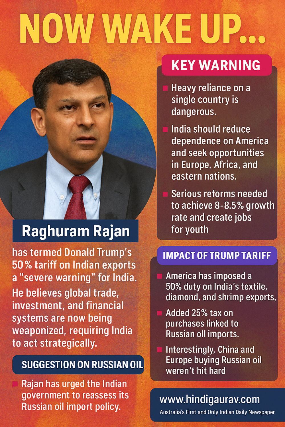 रघुराम राजन का बड़ा बयान: “अब जाग जाओ...”