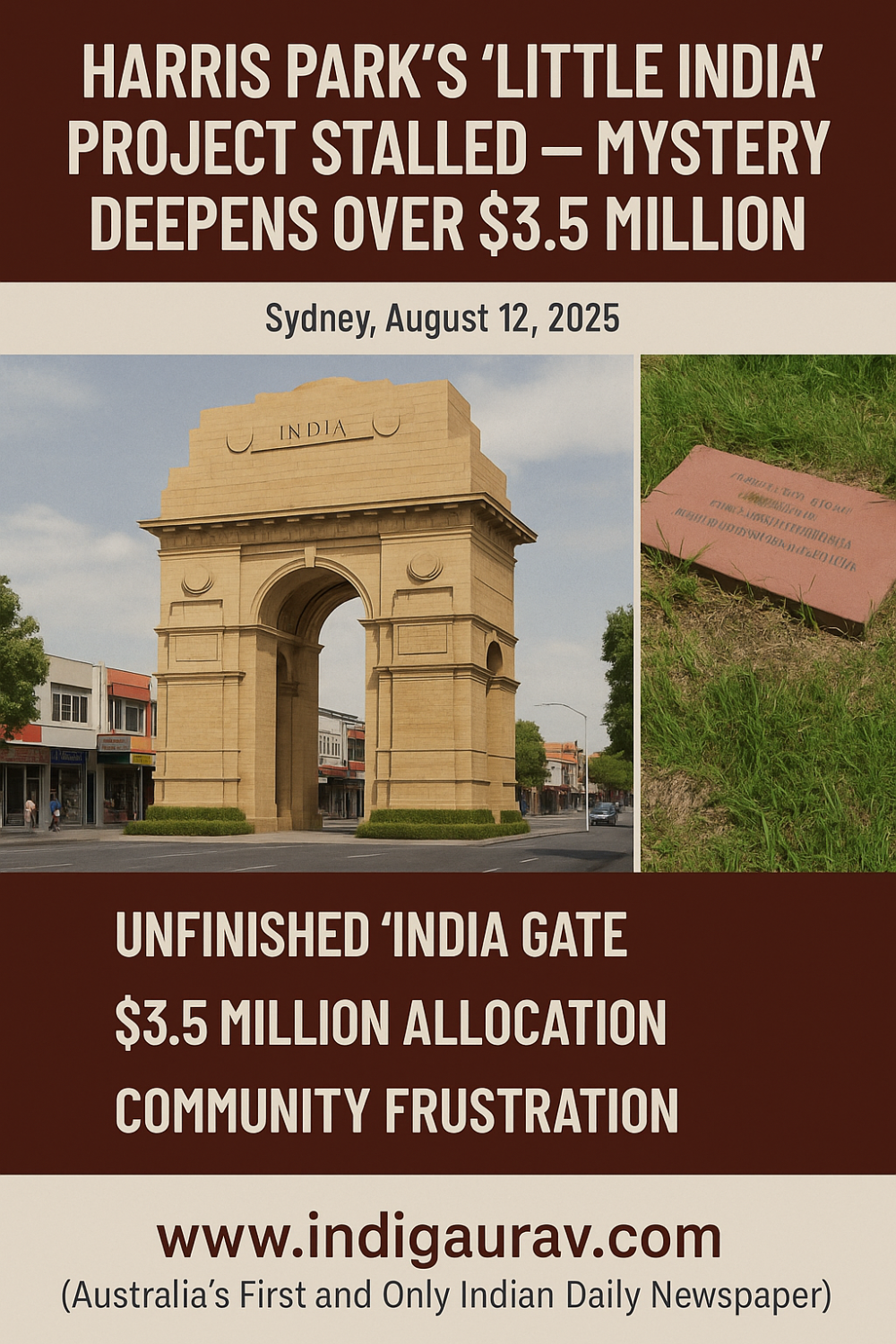 हैरिस पार्क का ‘लिटिल इंडिया’ प्रोजेक्ट ठप — 3.5 मिलियन डॉलर का रहस्य गहराया