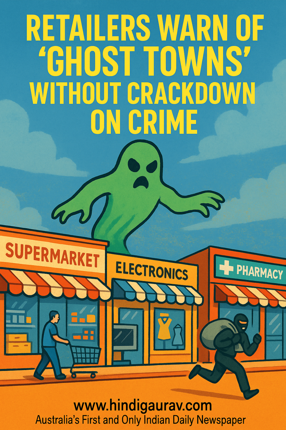 खुदरा क्षेत्र में संकट: अपराध पर रोक न लगी तो ‘भूतिया बाज़ार’ बनने का खतरा