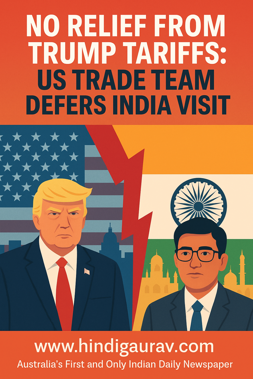 ट्रंप टैरिफ पर राहत नहीं, अमेरिकी प्रतिनिधिमंडल ने भारत दौरा टाला