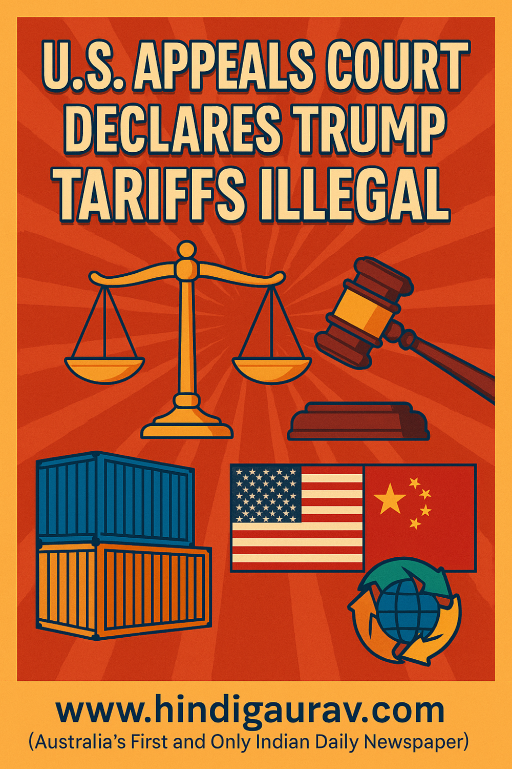 अमेरिकी अपील अदालत का बड़ा फैसला: ट्रंप के अधिकांश टैरिफ गैरकानूनी