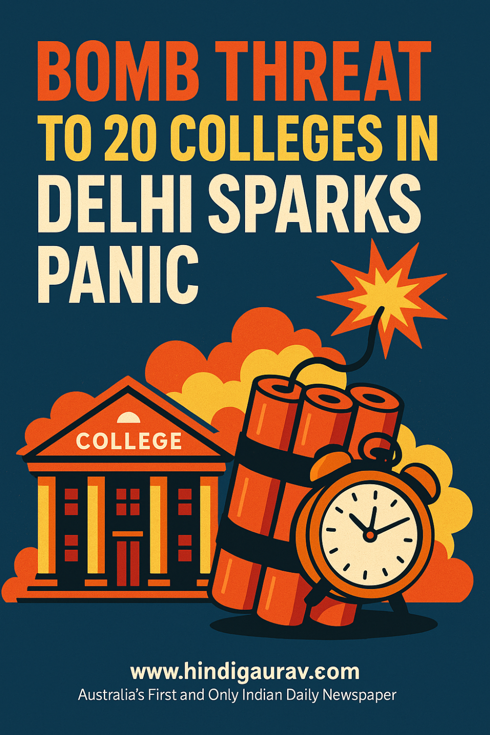 दिल्ली के कॉलेजों को बम की धमकी, मचा हड़कंप