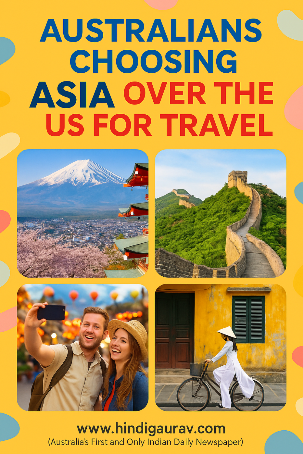 एशिया की ओर बढ़ा ऑस्ट्रेलियाई यात्रियों का रुझान