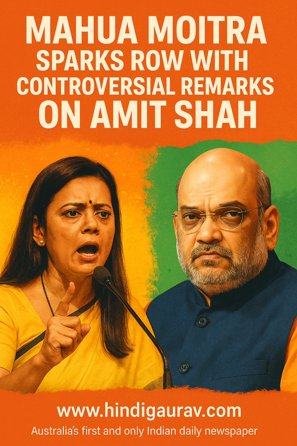 महुआ मोइत्रा का अमित शाह पर विवादित बयान