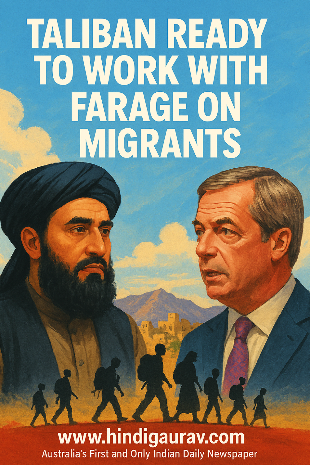 तालिबान ने कहा – फ़राज़ के साथ मिलकर अफ़ग़ान शरणार्थियों पर काम करने को तैयार