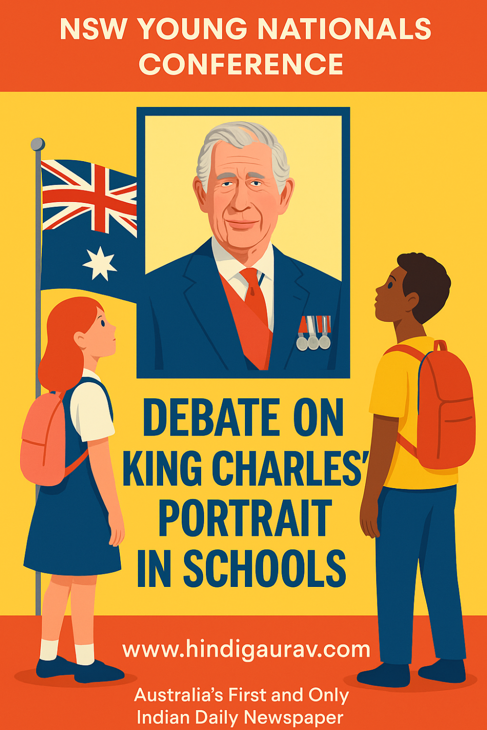 एनएसडब्ल्यू यंग नेशनल्स का वार्षिक सम्मेलन: किंग चार्ल्स की तस्वीर पर बहस