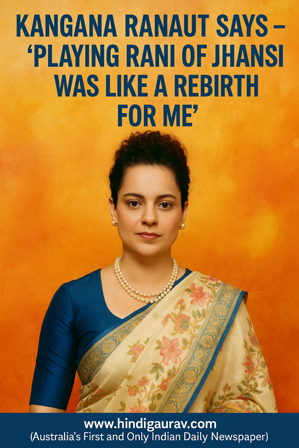 कंगना रनौत बोलीं – ‘झांसी की रानी का किरदार मेरे लिए पुनर्जन्म जैसा अनुभव