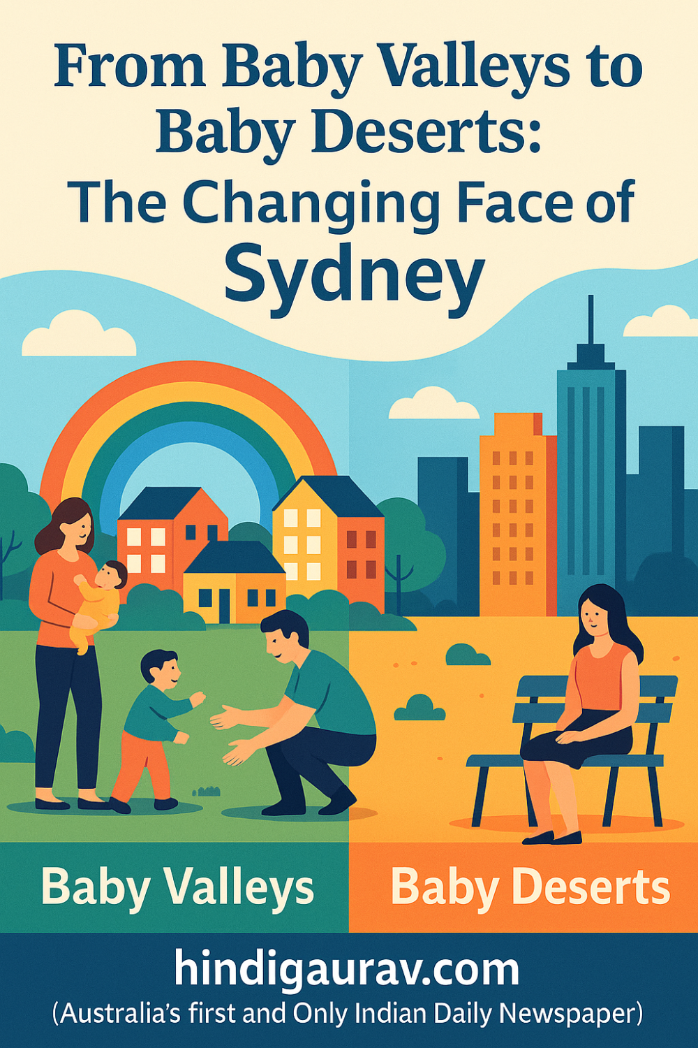 सिडनी के ‘बेबी वैली’ और ‘बेबी डेज़र्ट’: जन्म दर में गहरी असमानता