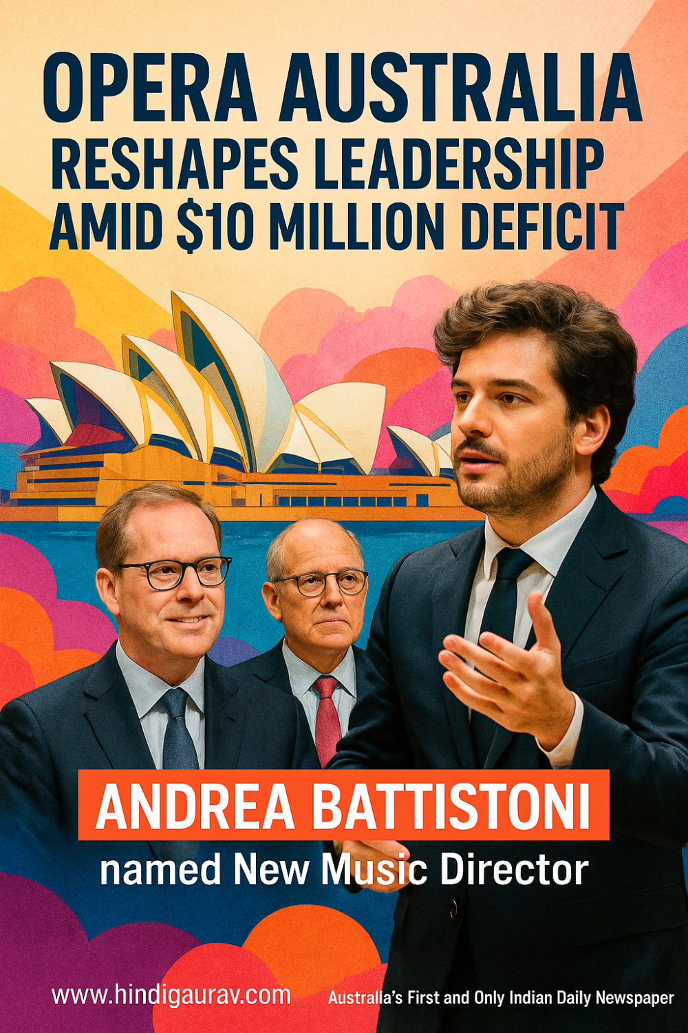 आर्थिक संकट के बीच ओपेरा ऑस्ट्रेलिया ने बदला नेतृत्व, नए संगीत निदेशक बने एंड्रिया बतिस्तोनी
