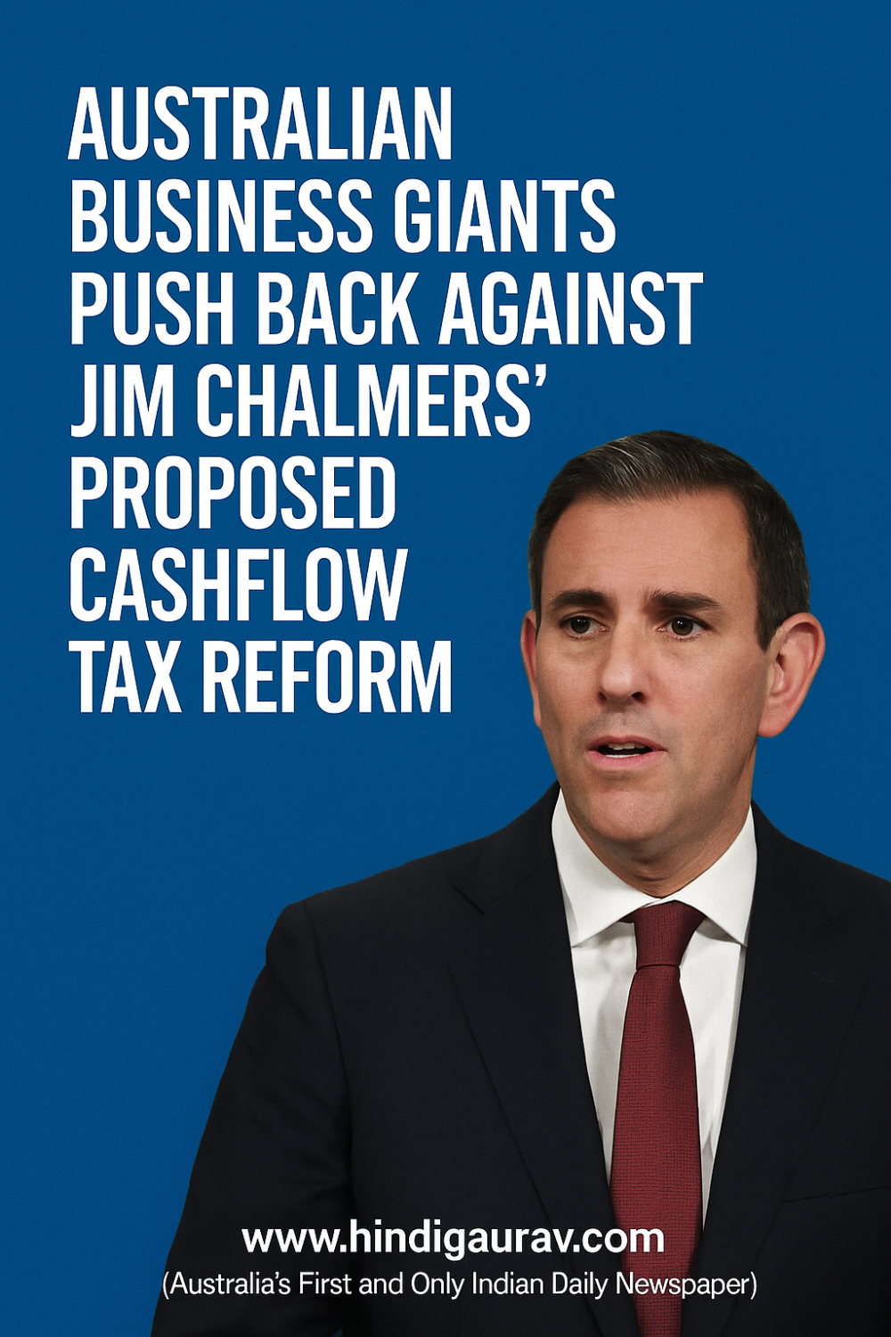 ऑस्ट्रेलिया की बड़ी कंपनियों पर ‘कैशफ्लो टैक्स’ का खतरा मंडराया, बिजनेस लीडर्स ने जिम चाल्मर्स को दी चेतावनी