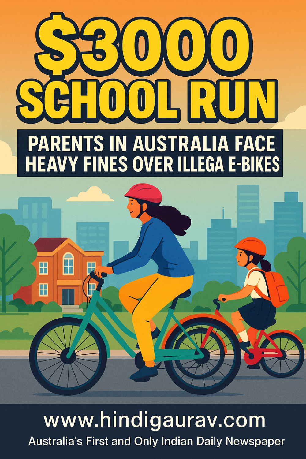 ऑस्ट्रेलिया में ई-बाइकों पर कड़ा शिकंजा: पैरेंट्स को स्कूल रन पर भरना पड़ सकता है $3000 का जुर्माना