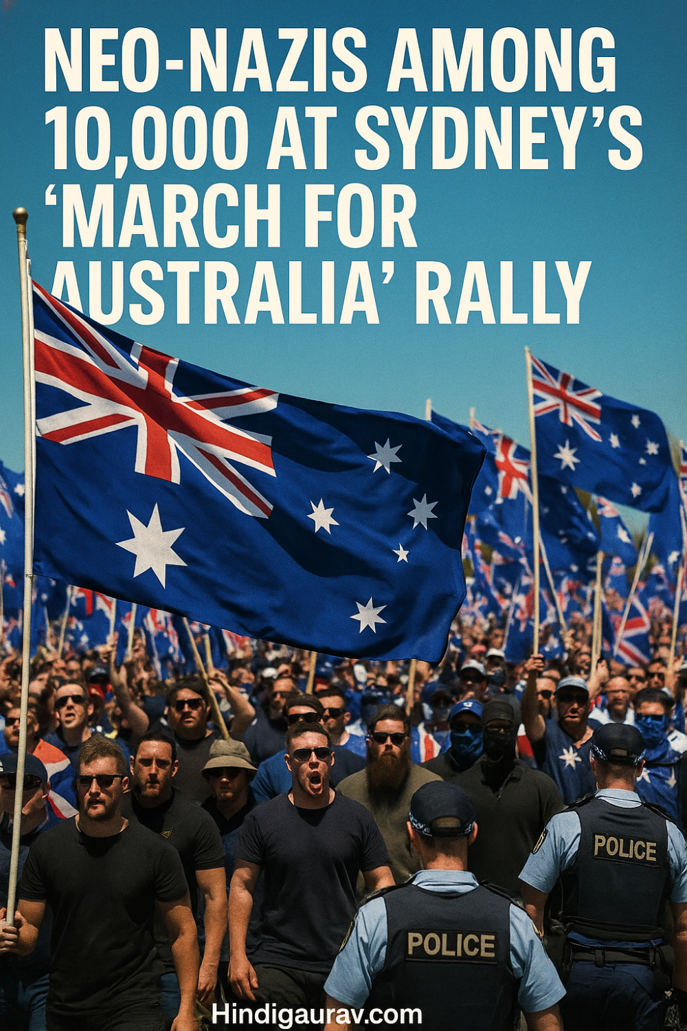 सिडनी में ‘मार्च फॉर ऑस्ट्रेलिया’ रैली