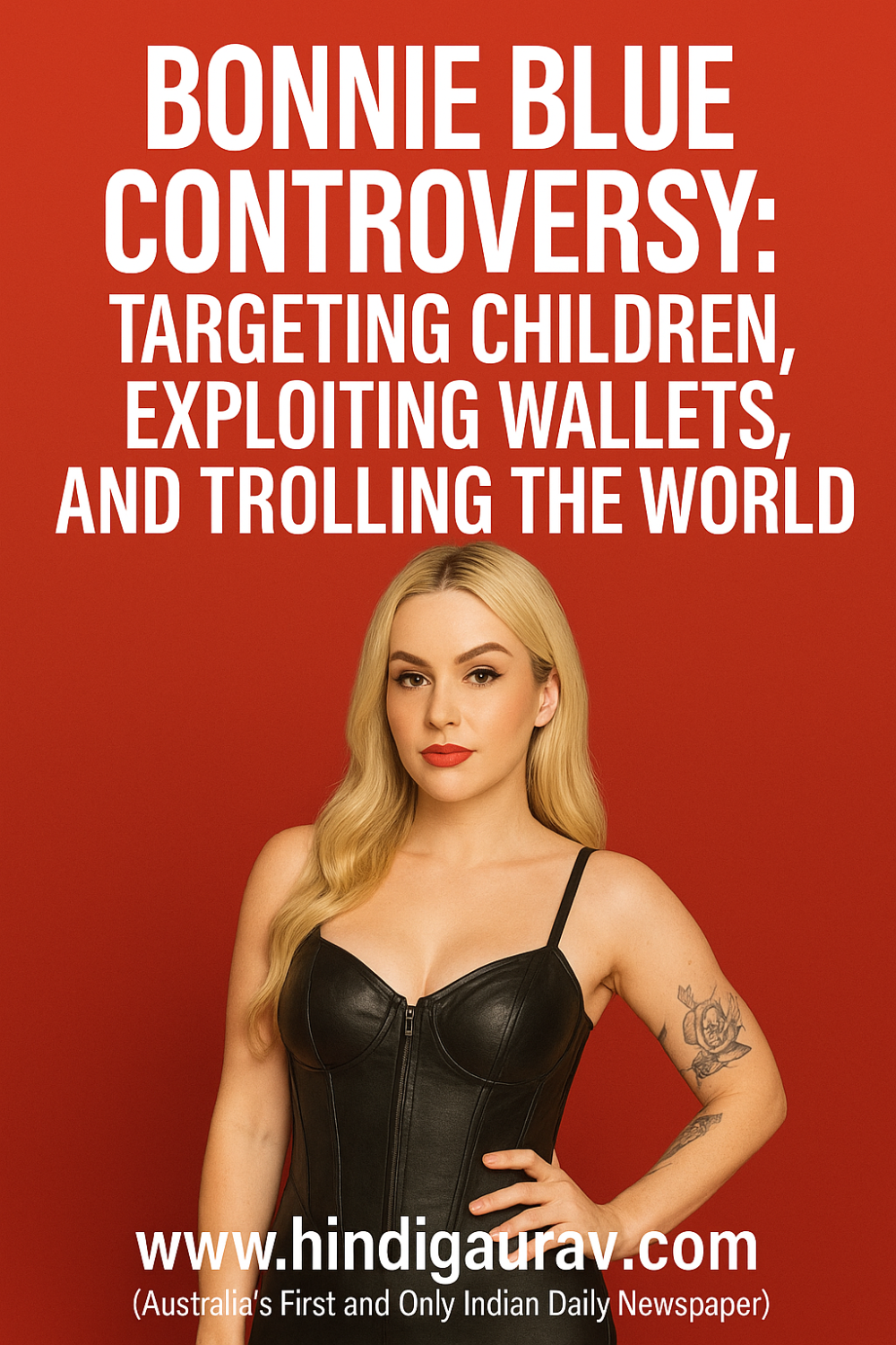 "बॉनी ब्लू का विवाद: बच्चों, आपके पैसे और समाज को निशाना बना रही है यह सोशल मीडिया शख्सियत"