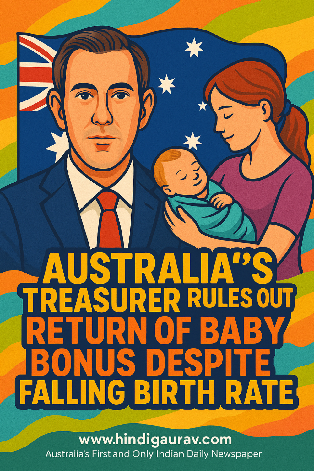 ऑस्ट्रेलिया में घटती जन्म दर पर ट्रेज़रर जिम चाल्मर्स की प्रतिक्रिया, ‘बेबी बोनस’ योजना फिर से लागू करने से किया इंकार