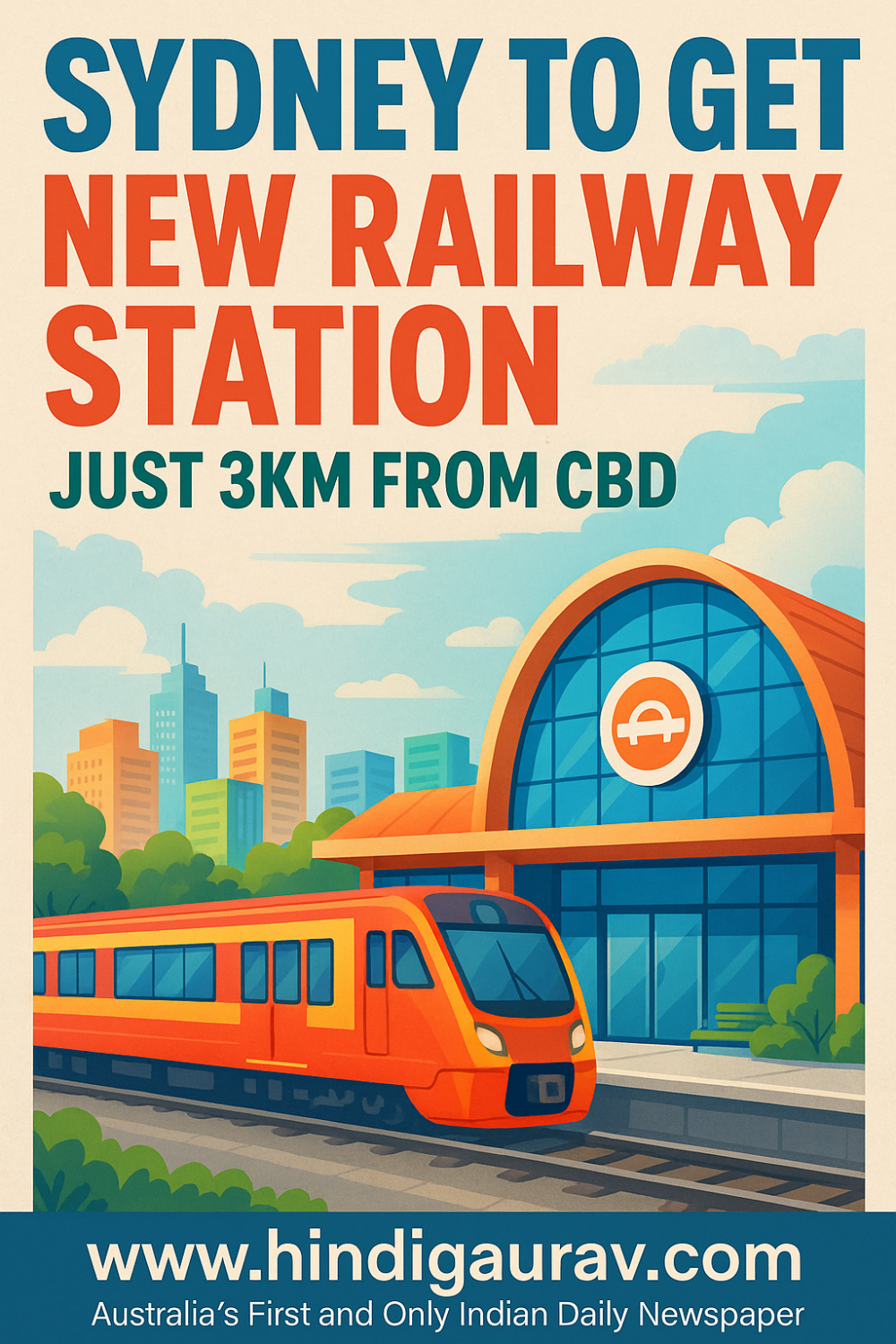 सिडनी को मिलेगा नया रेलवे स्टेशन, सीबीडी से सिर्फ़ 3 किलोमीटर दूर