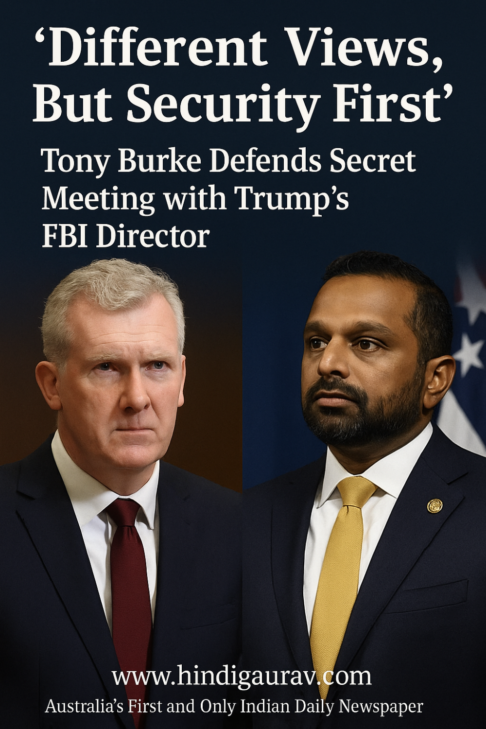 'अलग-अलग विचार, लेकिन सुरक्षा प्राथमिकता': टोनी बर्क ने ट्रंप के एफबीआई निदेशक से मुलाकात का बचाव किया