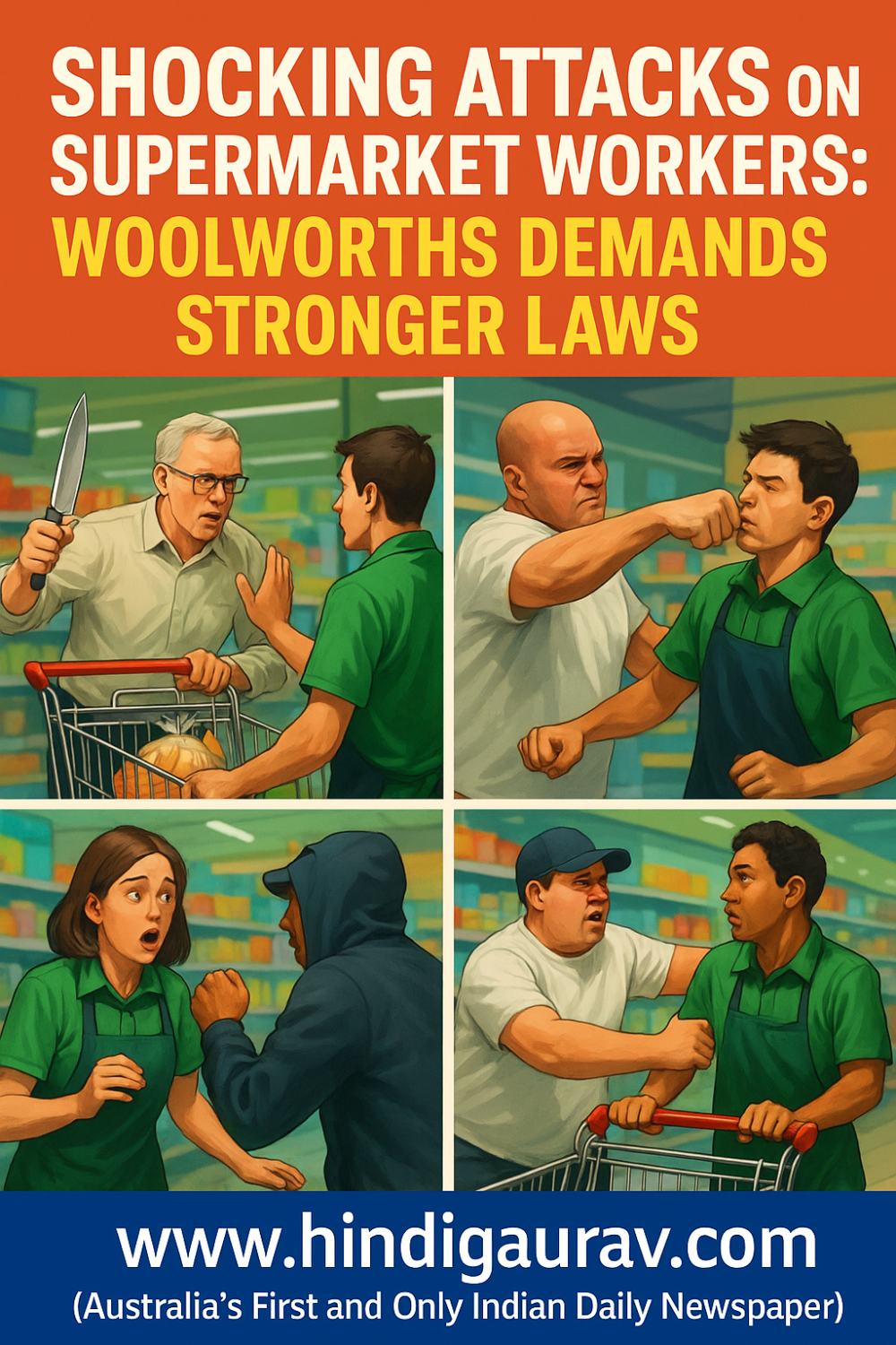 खुदरा कर्मचारियों पर बढ़ते हमले: वूलवर्थ्स ने जारी किए खौफनाक फुटेज, सख्त कानून की उठी मांग