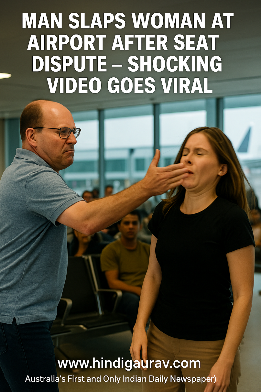 हवाई अड्डे पर महिला को थप्पड़ मारने का वीडियो वायरल, आरोपी व्यक्ति गिरफ्तार