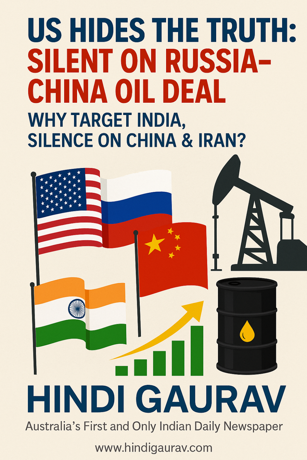 अमेरिका ने दबाया सच: रूस-चीन ऑयल डील पर चुप्पी