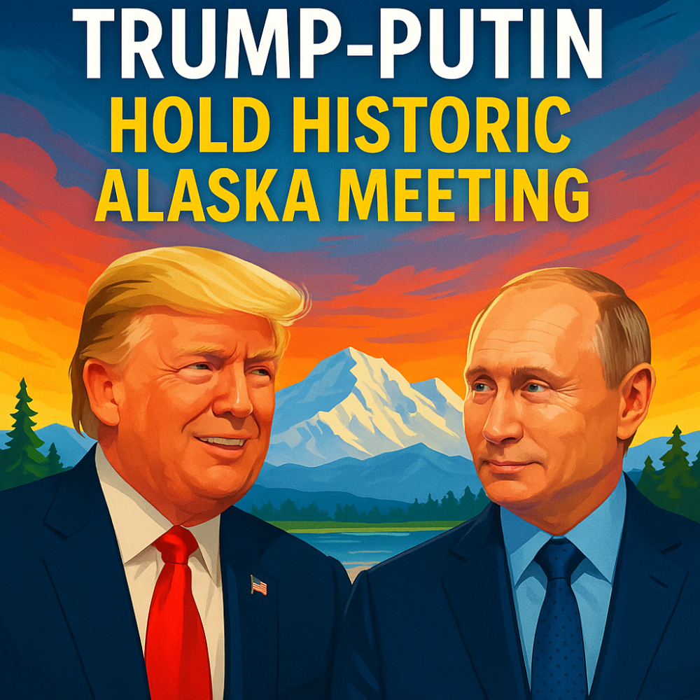 अलास्का में ट्रंप–पुतिन की ऐतिहासिक मुलाकात, लगभग तीन घंटे चली अहम बातचीत; यूक्रेन युद्ध पर रहा मुख्य फोकस