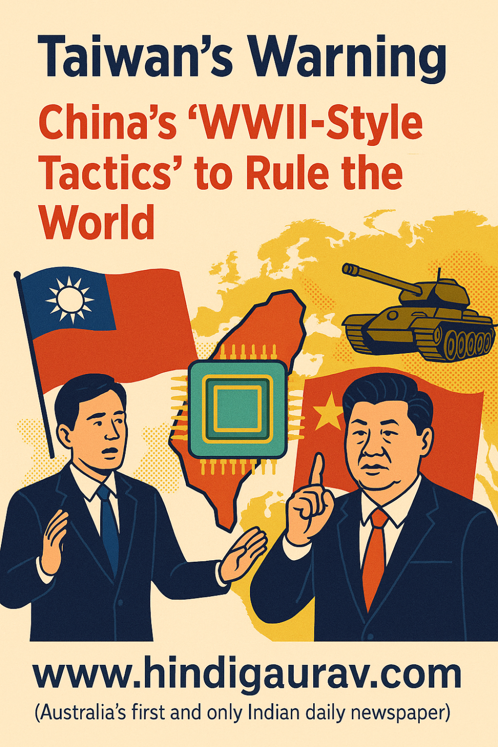 ताइवान का चेतावनी संदेश: चीन के 'द्वितीय विश्व युद्ध जैसी चालों' पर चिंता