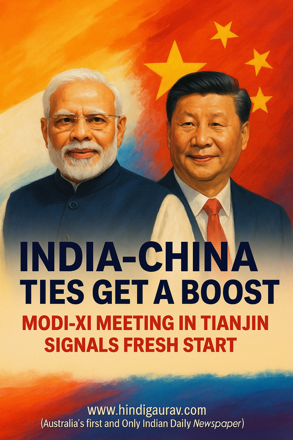 भारत-चीन संबंधों में नई गर्माहट: तियानजिन में मोदी-शी भेंट से रिश्तों को नई रफ्तार