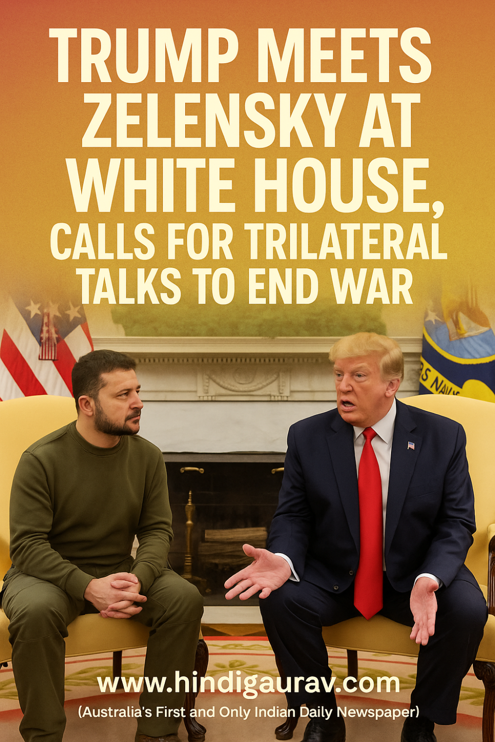 ट्रंप-ज़ेलेंस्की मुलाक़ात : शांति की राह खोलने के लिए त्रिपक्षीय वार्ता का संकेत