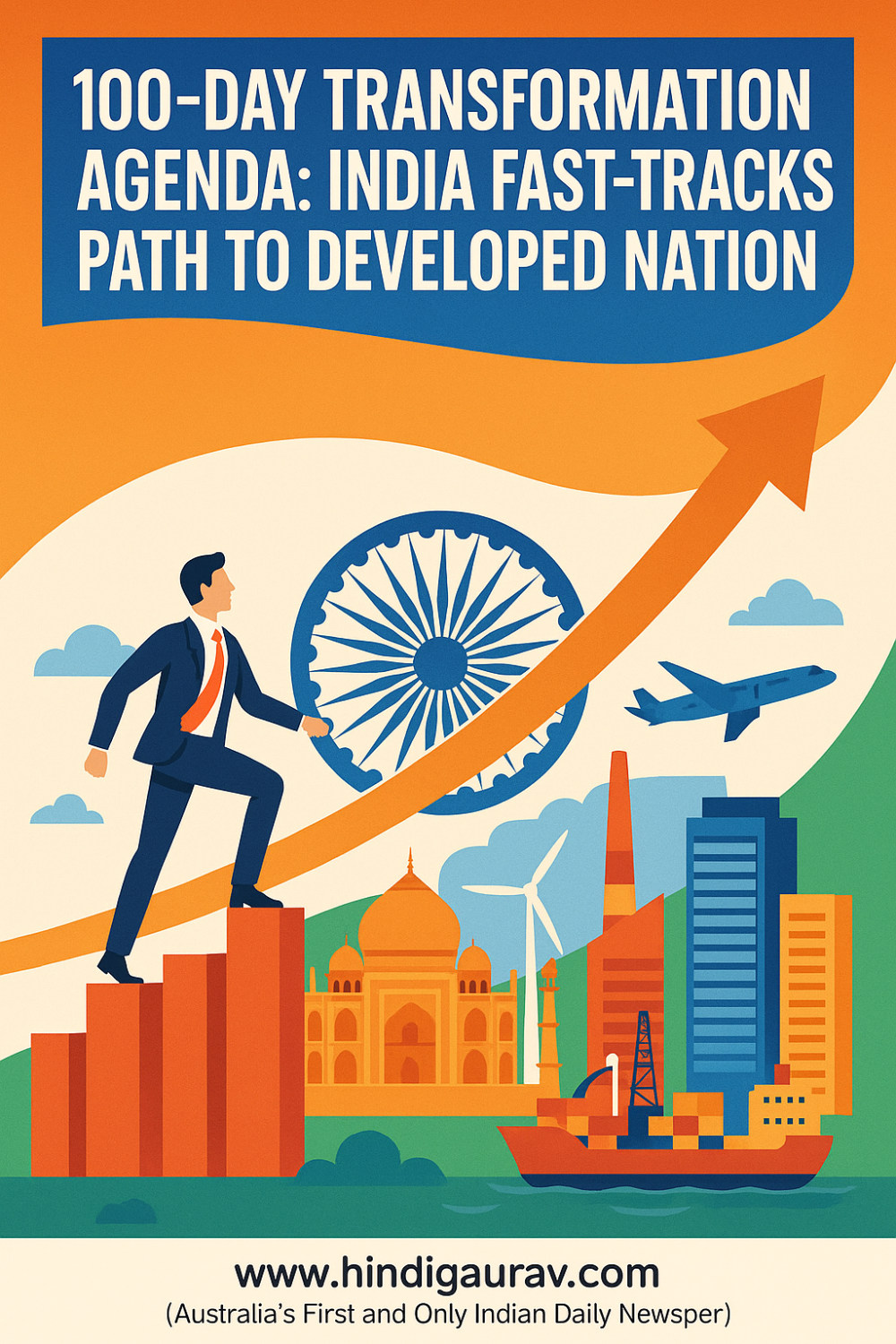 100 दिन का परिवर्तन एजेंडा: भारत को विकसित राष्ट्र बनाने की ओर