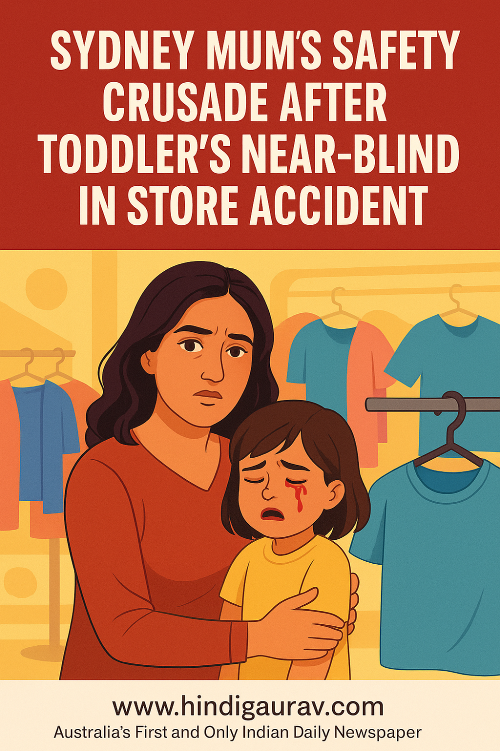पश्चिमी सिडनी की मां ने खुदरा दुकानों में नई सुरक्षा मानकों की उठाई मांग