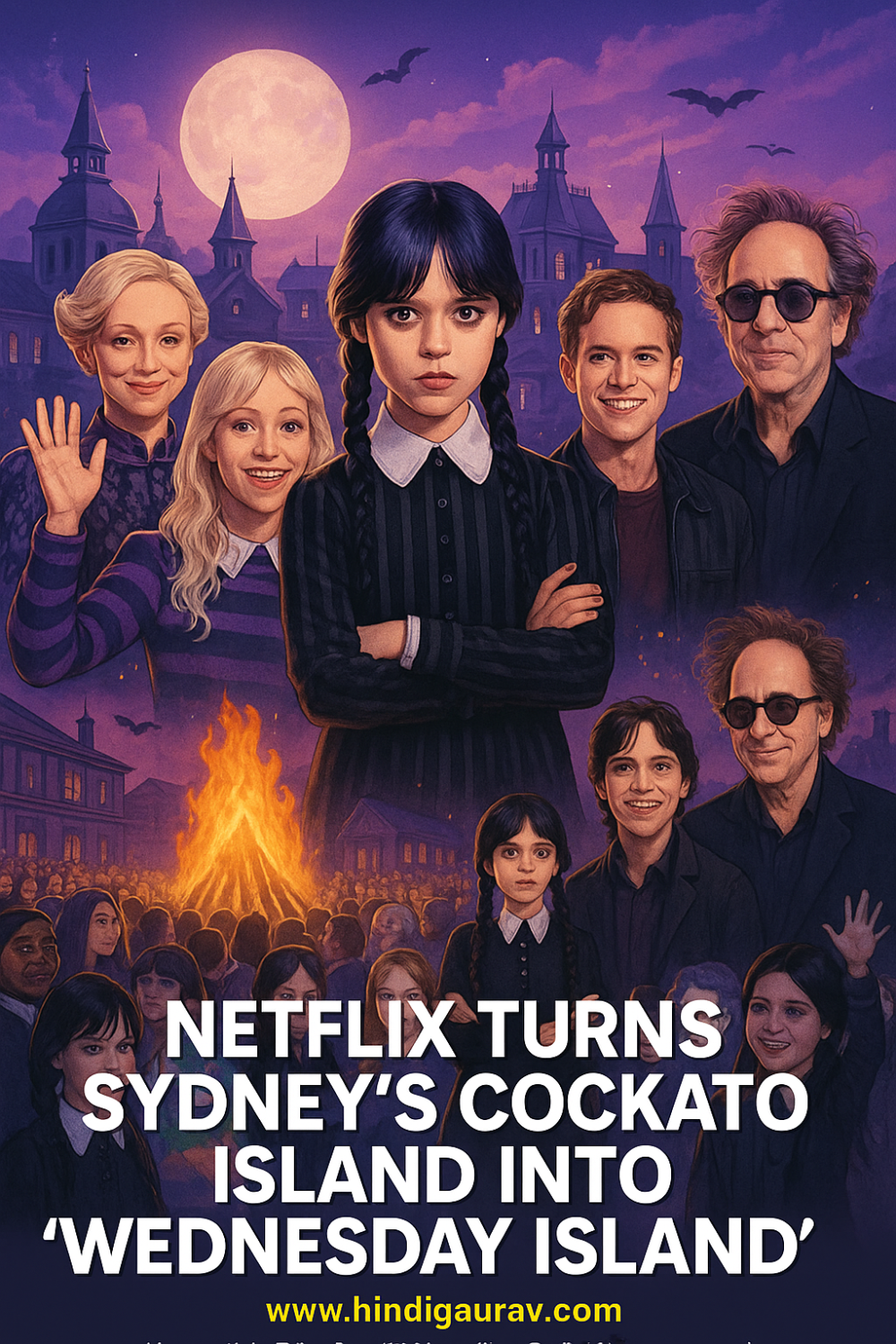 नेटफ्लिक्स ने बनाया ‘Wednesday Island’, सिडनी में धूम