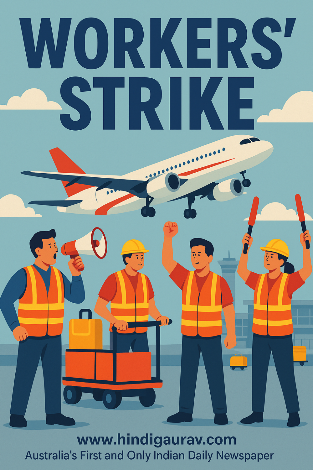 पर्थ हवाईअड्डे पर हड़ताल से अंतरराष्ट्रीय उड़ानें प्रभावित