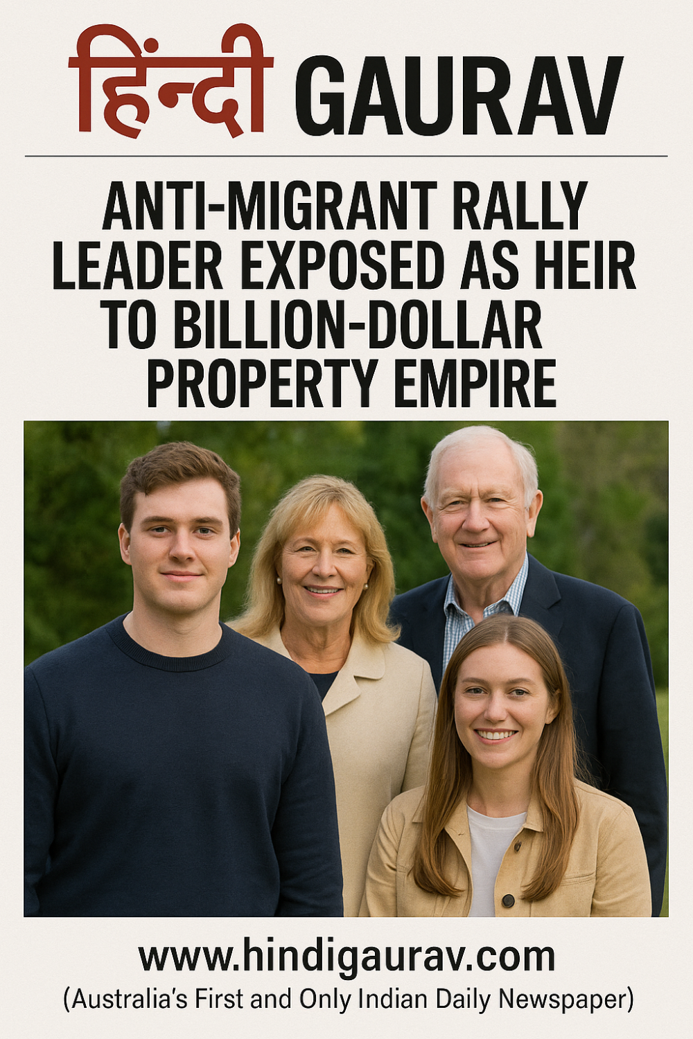 प्रवासी-विरोधी आंदोलन के पीछे संपन्न प्रॉपर्टी घराना