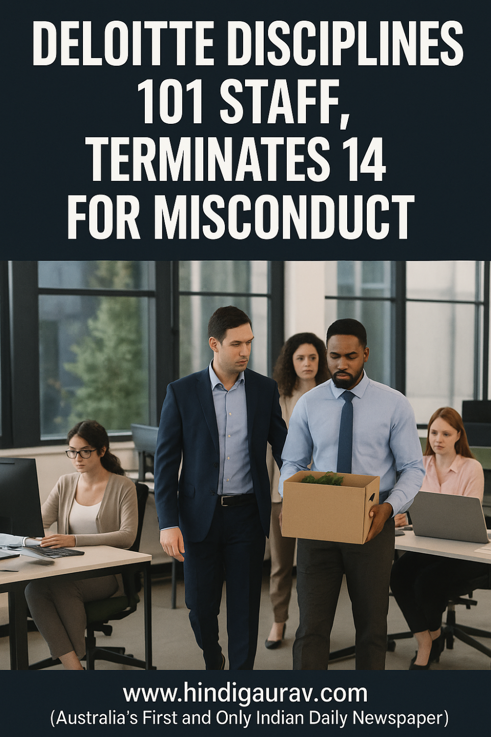 डेलॉइट में 101 कर्मचारी अनुशासनात्मक कार्रवाई के दायरे में, 14 बर्ख़ास्त