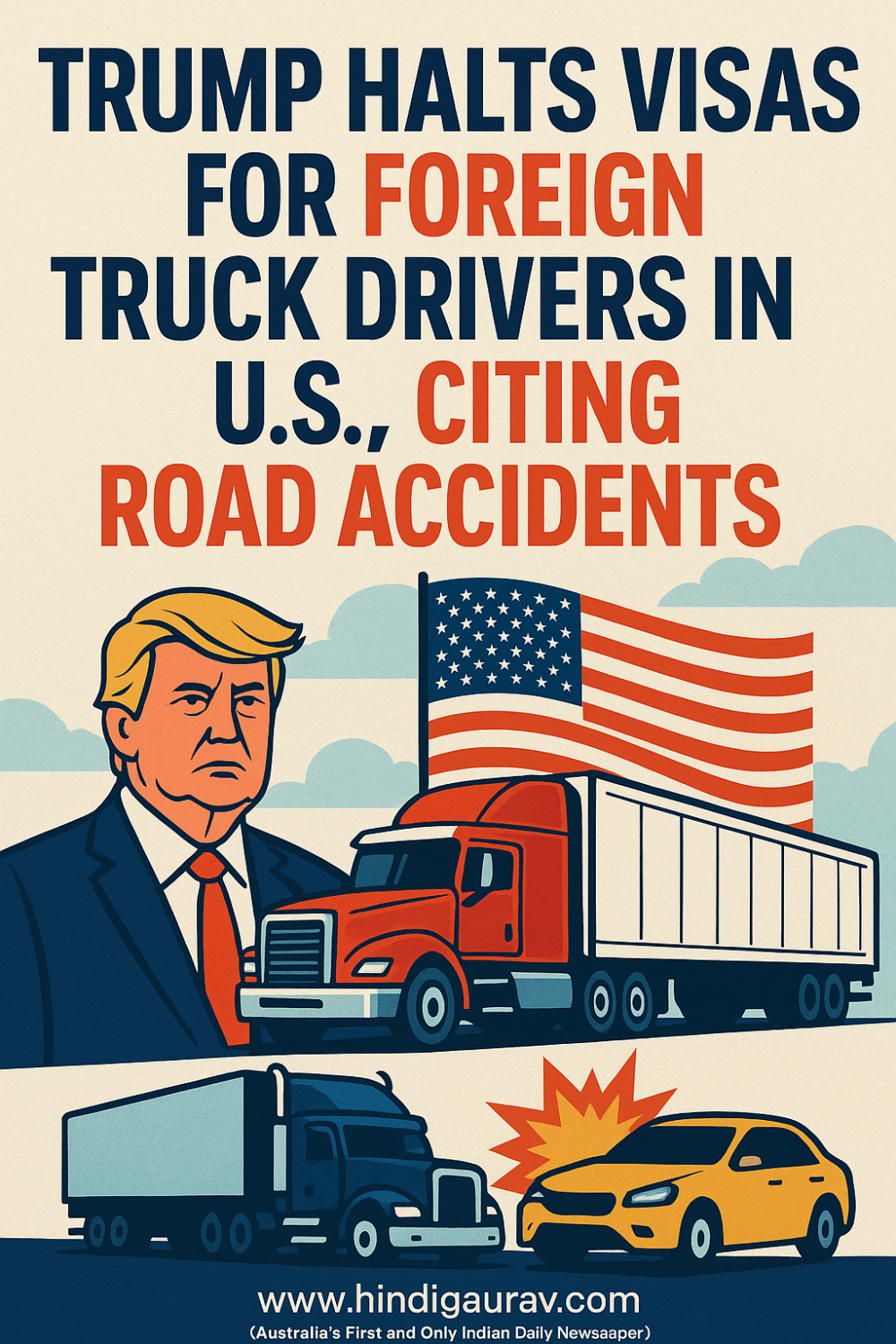 अमेरिका में विदेशी ट्रक ड्राइवरों पर रोक, ट्रंप प्रशासन ने लिया बड़ा फैसला