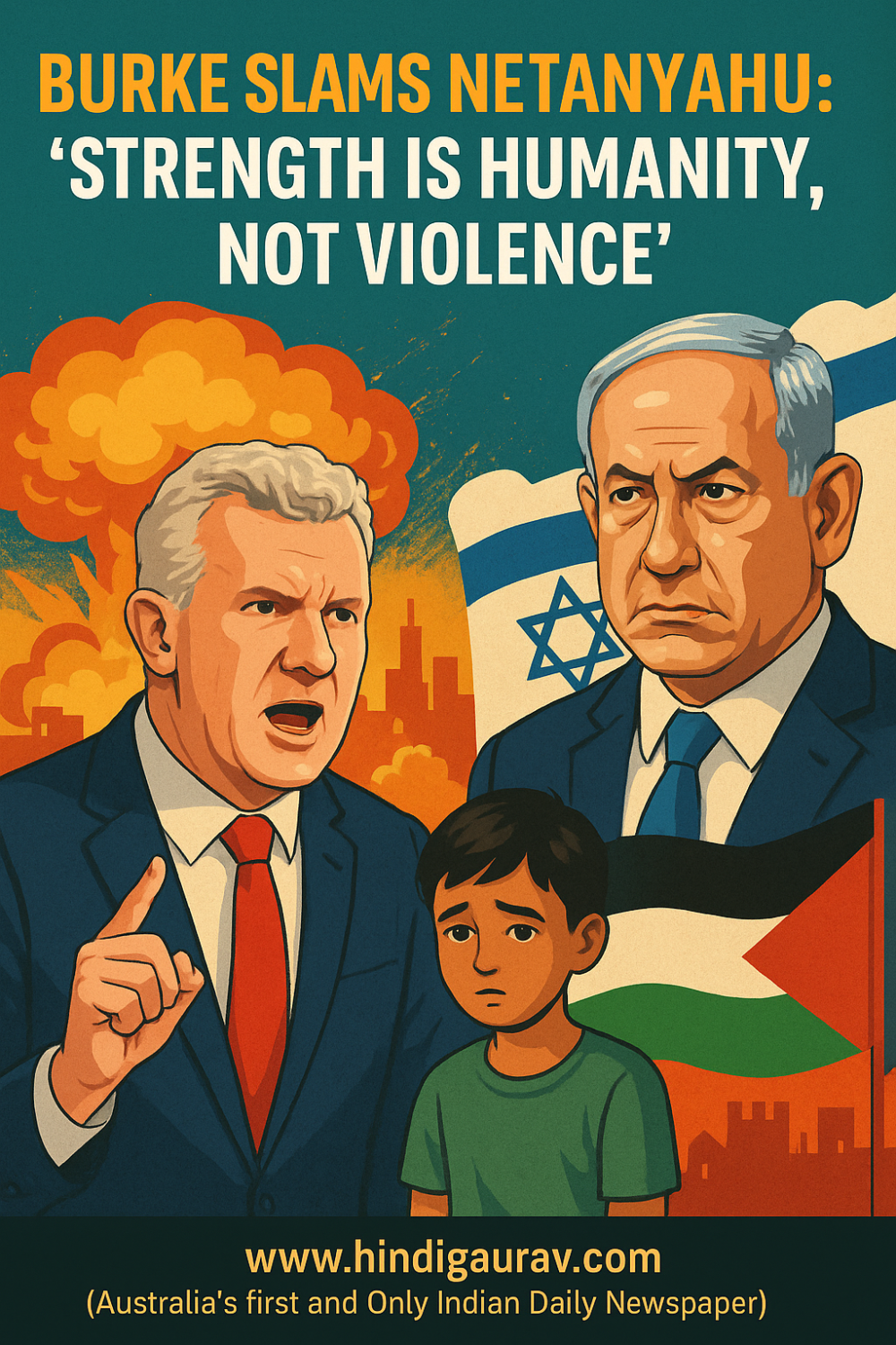 ऑस्ट्रेलियाई नेता टोनी बर्क का इज़राइल पीएम पर हमला