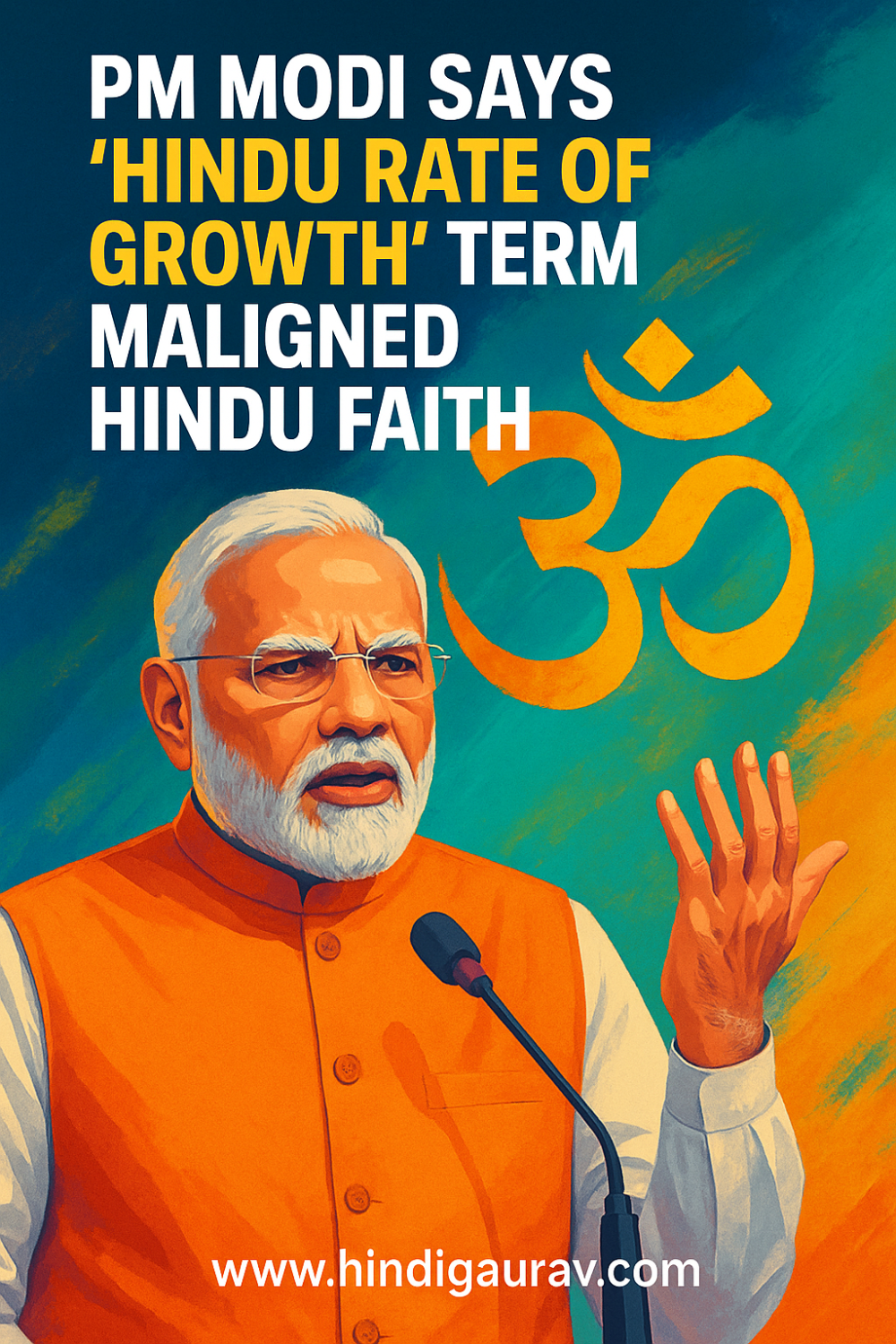 “‘हिंदू रेट ऑफ़ ग्रोथ’ आस्था को बदनाम करने की कोशिश थी” : प्रधानमंत्री मोदी