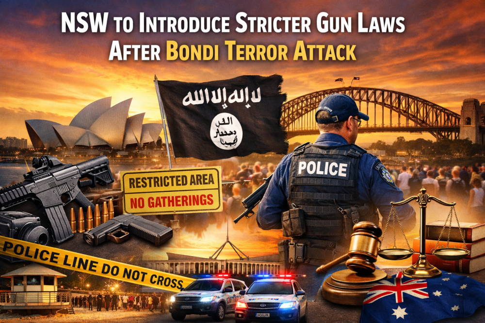 न्यू साउथ वेल्स में सख़्त होंगे बंदूक क़ानून, इस्लामिक स्टेट का झंडा भी होगा प्रतिबंधित