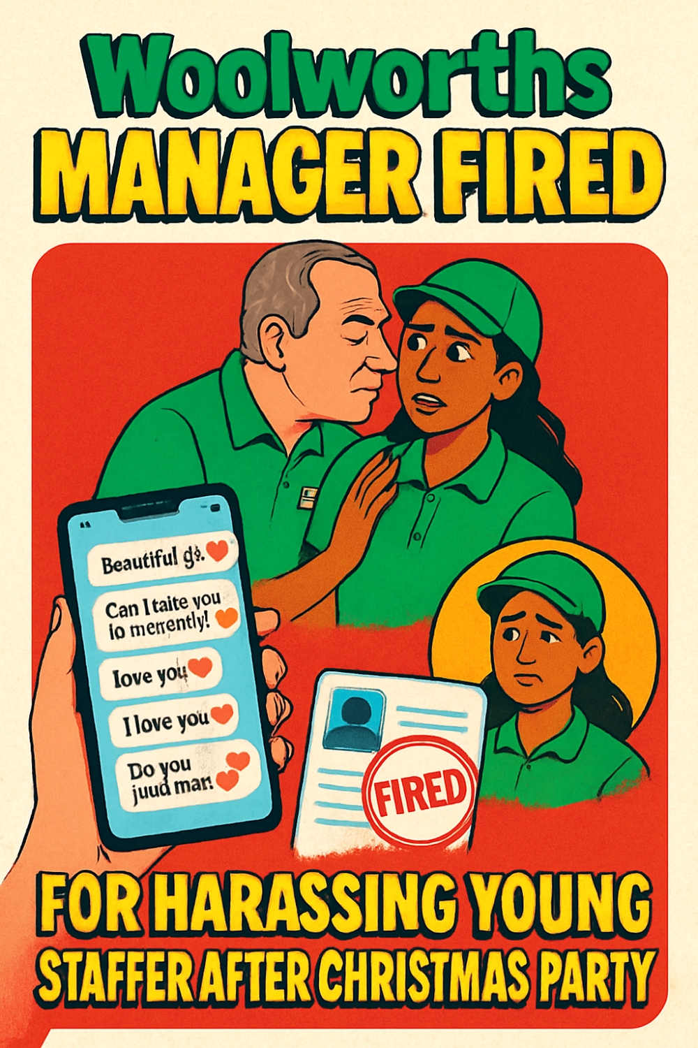 वूलवर्थ्स कर्मचारी के ‘अनचाहे संदेश’ उजागर, युवा सहकर्मी से बदसलूकी पर बर्खास्त