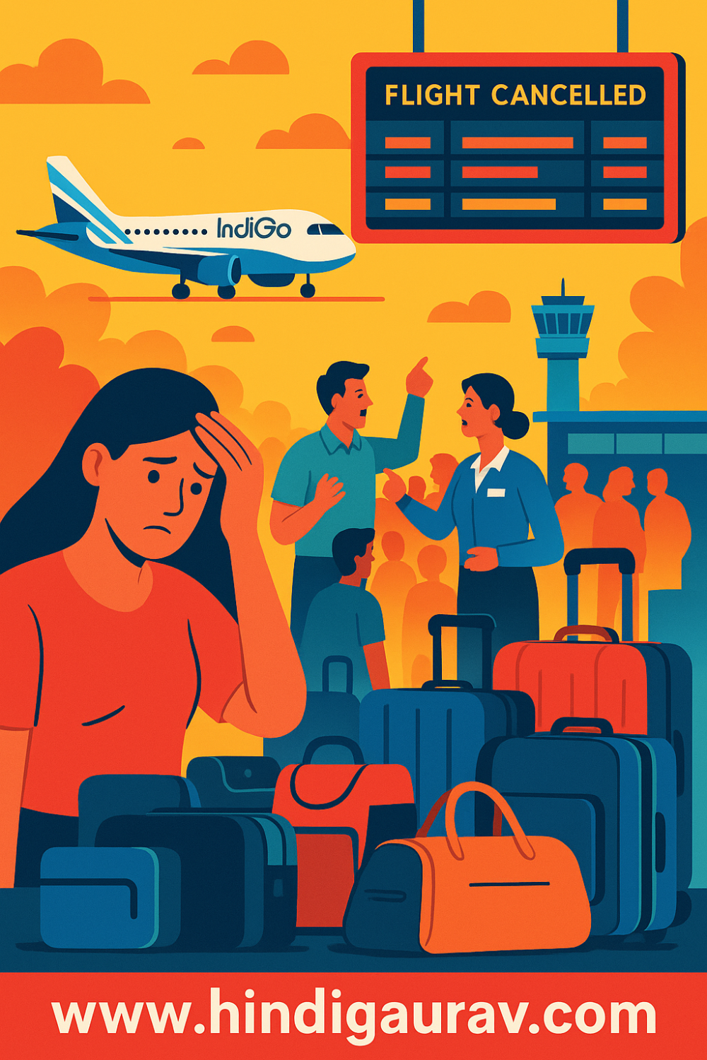 इंडिगो संकट थमने का नाम नहीं ले रहा, सातवें दिन भी उड़ान संचालन बुरी तरह प्रभावित यात्रियों की परेशानी बढ़ी, हजारों बैग अब तक लापता