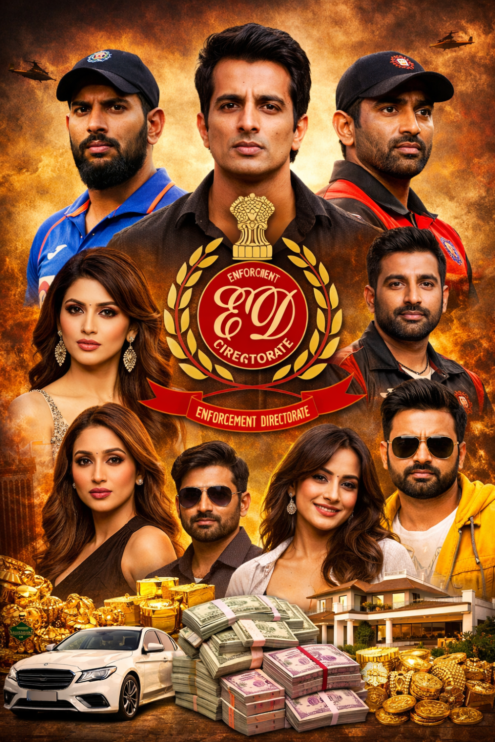 अवैध सट्टेबाजी एप मामले में ईडी की बड़ी कार्रवाई, क्रिकेटरों से लेकर अभिनेताओं तक की संपत्तियां जब्त