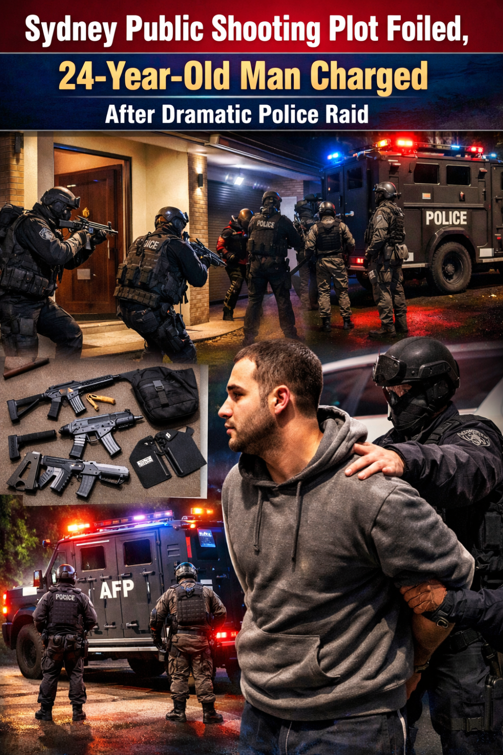 सिडनी में सार्वजनिक गोलीबारी की साजिश नाकाम, 24 वर्षीय युवक पर गंभीर आरोप