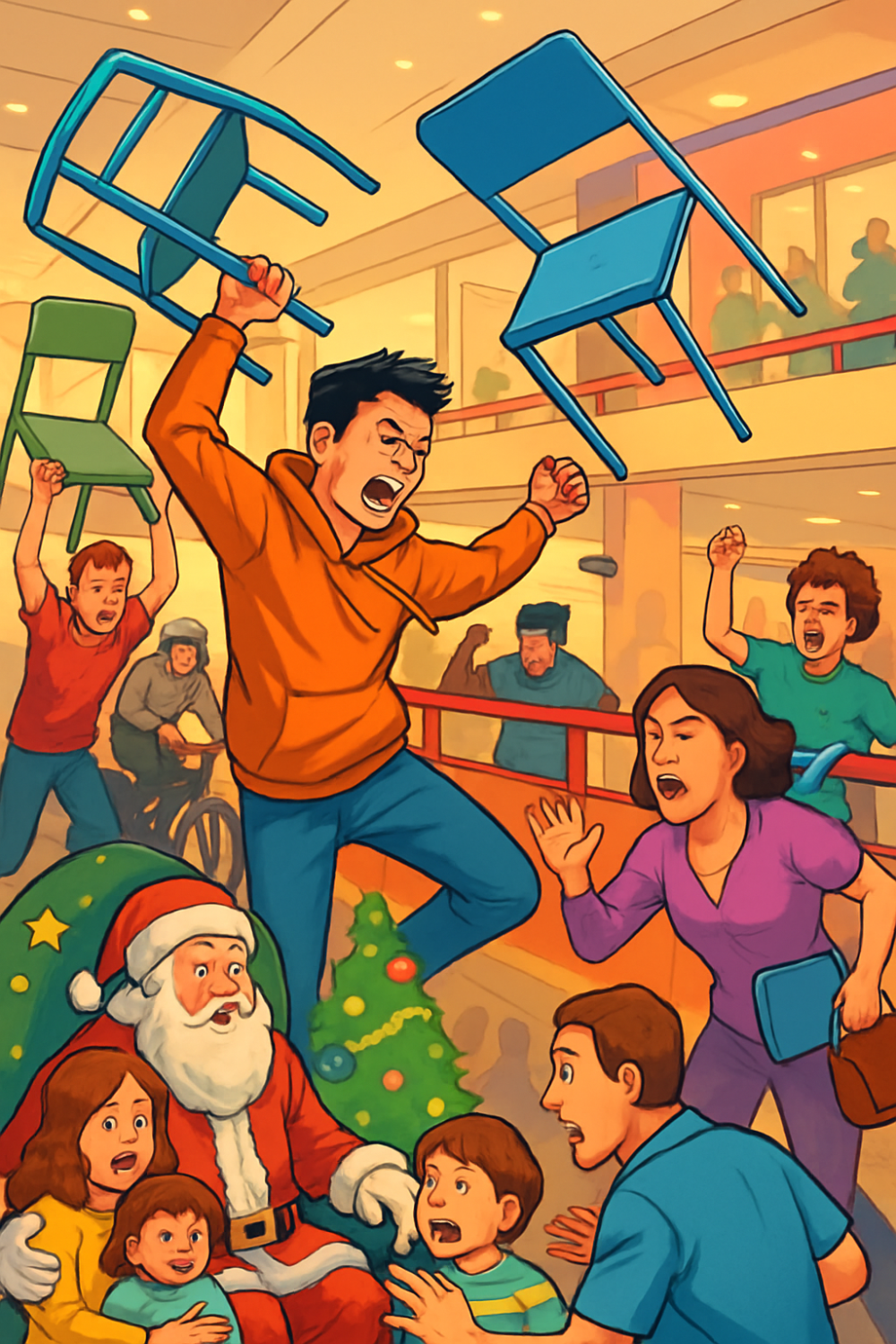 सिडनी शॉपिंग सेंटर में हंगामा: किशोरों ने फूड कोर्ट में कुर्सियाँ फेंककर मचाई दहशत