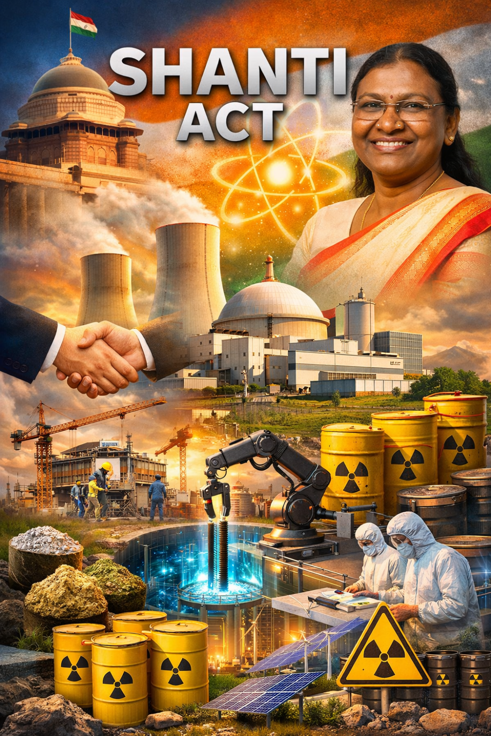 राष्ट्रपति ने SHANTI विधेयक को दी मंजूरी, नागरिक परमाणु ऊर्जा क्षेत्र में खुलेगा निजी निवेश का रास्ता