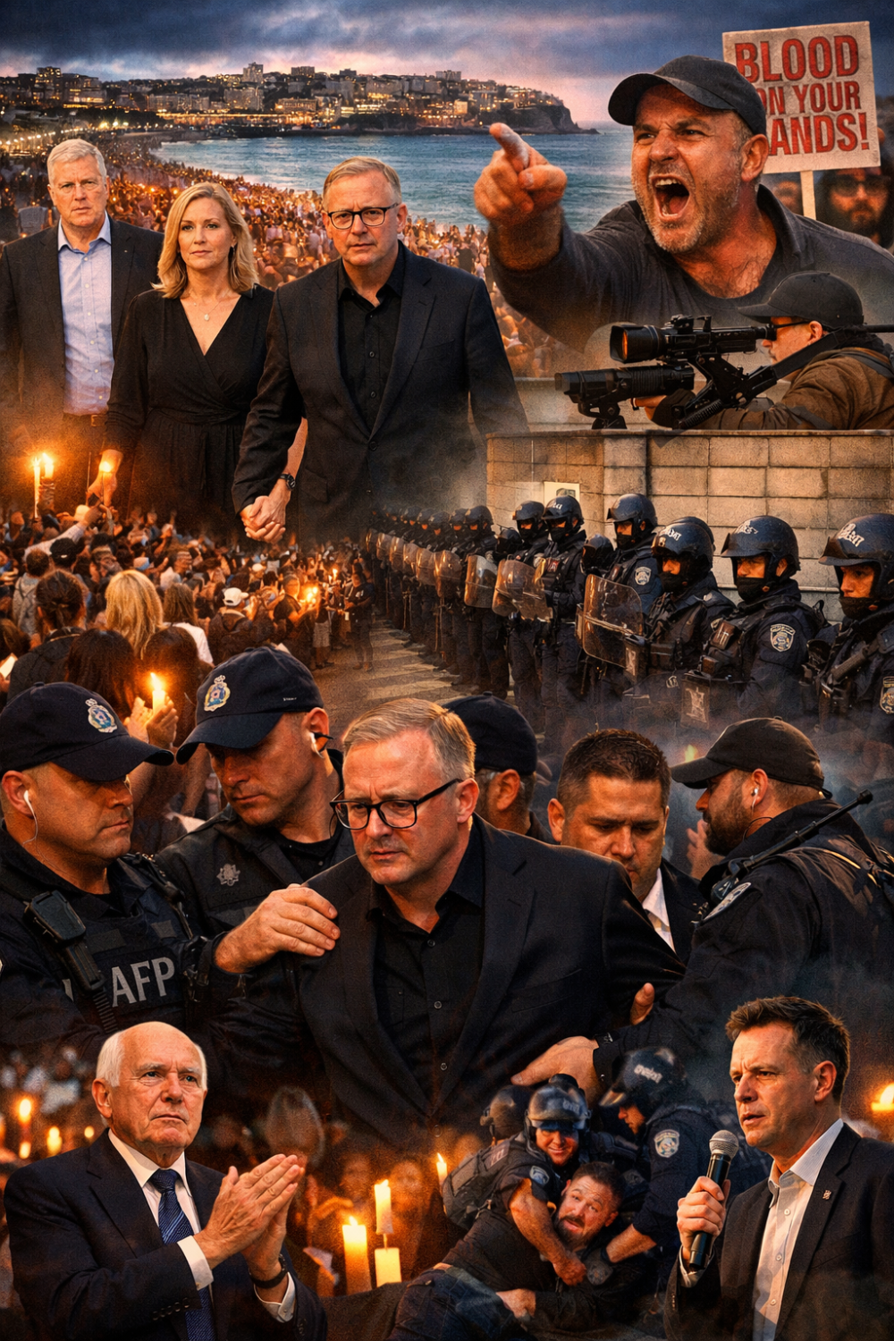 बॉन्डी बीच स्मृति सभा में प्रधानमंत्री एंथनी अल्बानीज़ को विरोध का सामना, सुरक्षा घेरे में बाहर निकाले गए