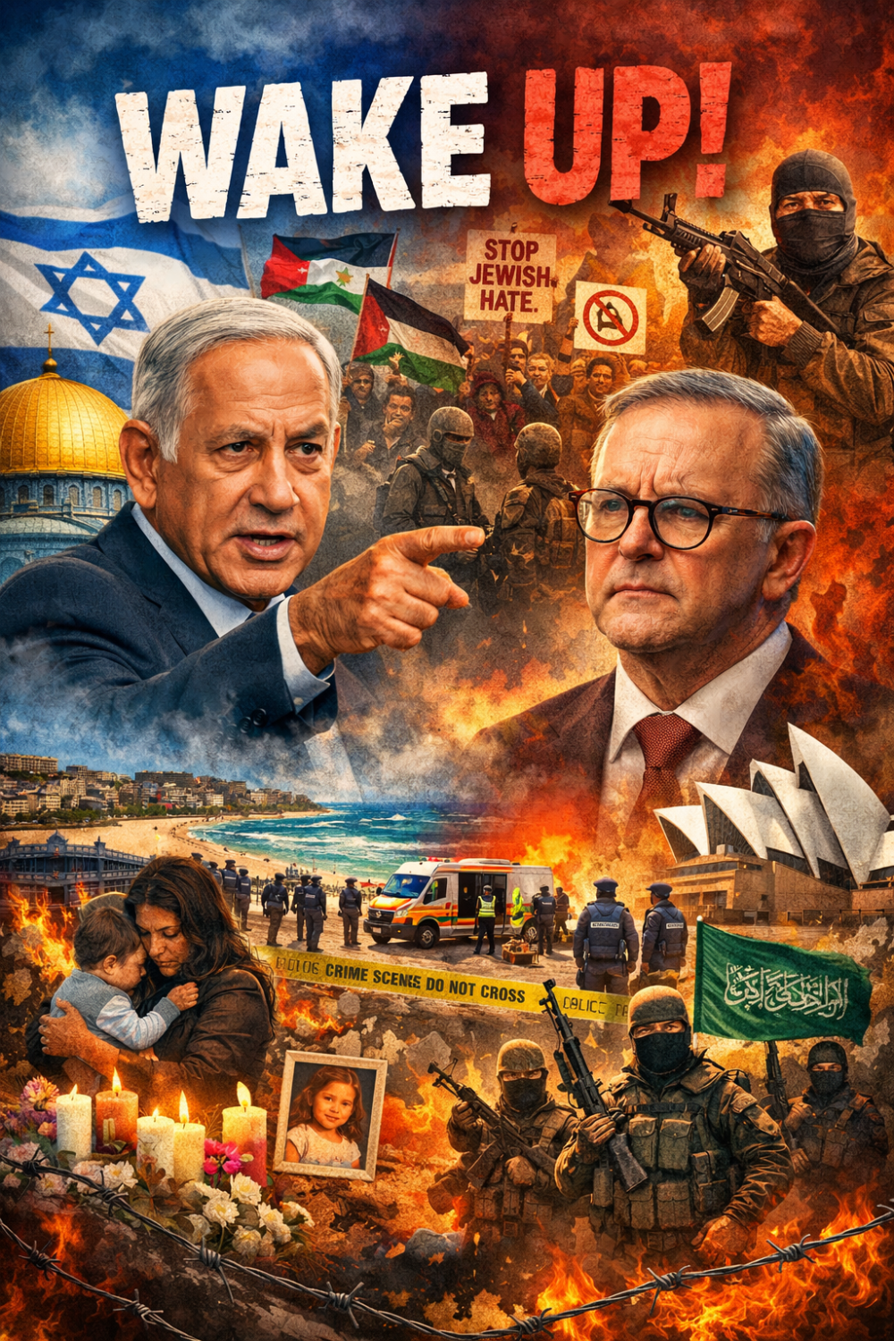 इज़राइली प्रधानमंत्री ने ऑस्ट्रेलिया के पीएम अल्बानीज़ से कहा — ‘जागिए’, यहूदी-विरोधी घटनाओं पर कार्रवाई करें