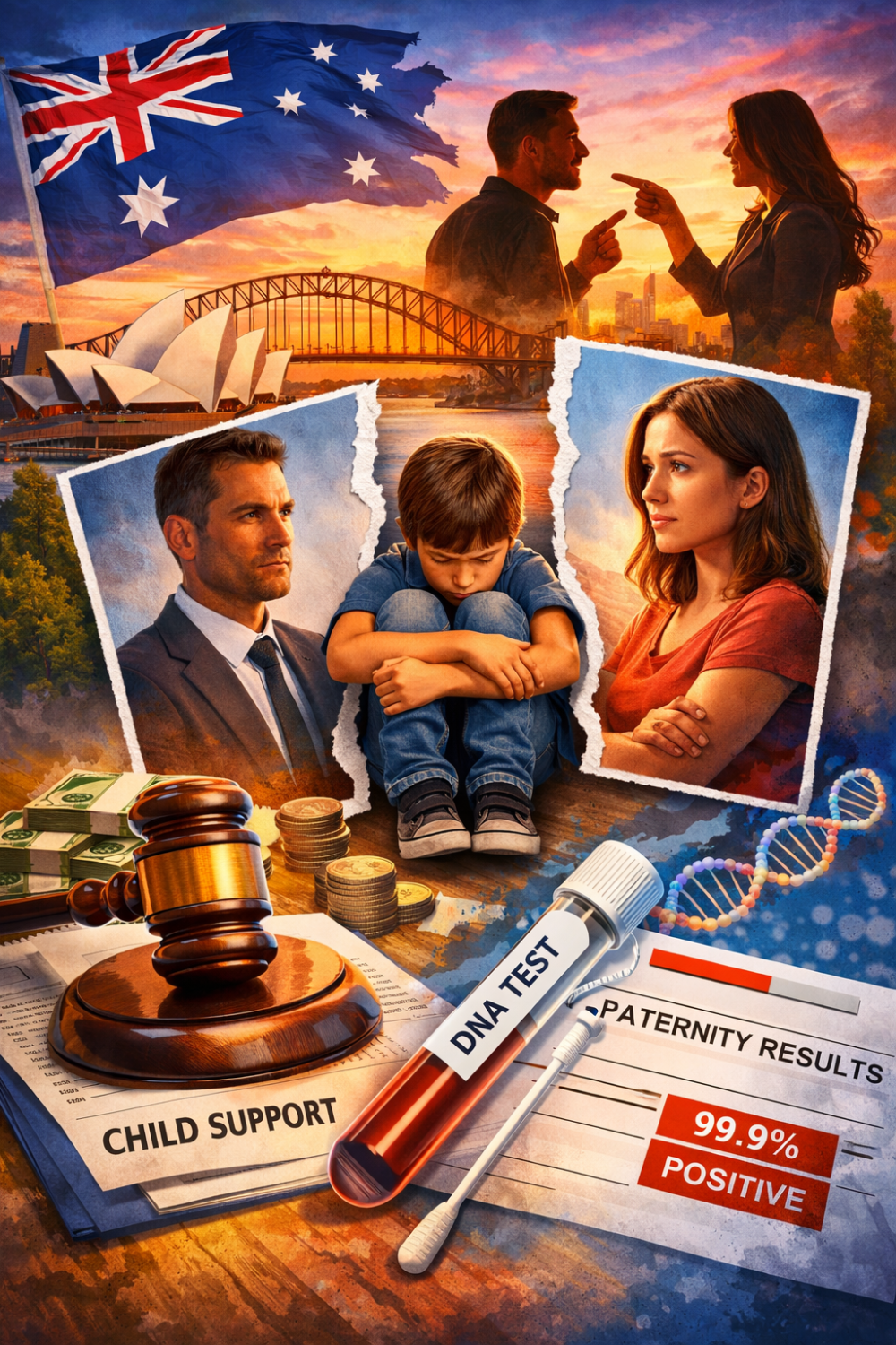पारिवारिक कानून में बढ़ते विवाद: ऑस्ट्रेलिया में बाल भरण-पोषण और डीएनए जांच बन रही नई कानूनी लड़ाई