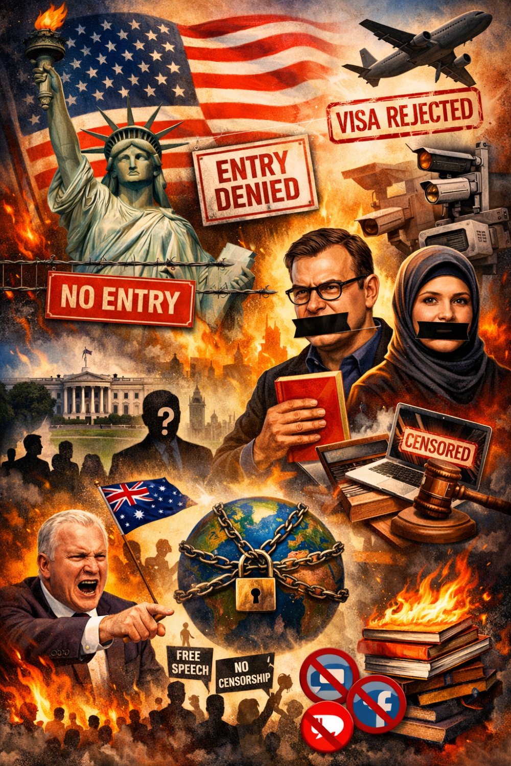 अमेरिकी धरती पर ‘अस्वीकार्य’: कथित सेंसरशिप समर्थक विचारधाराओं पर अमेरिका की सख्ती