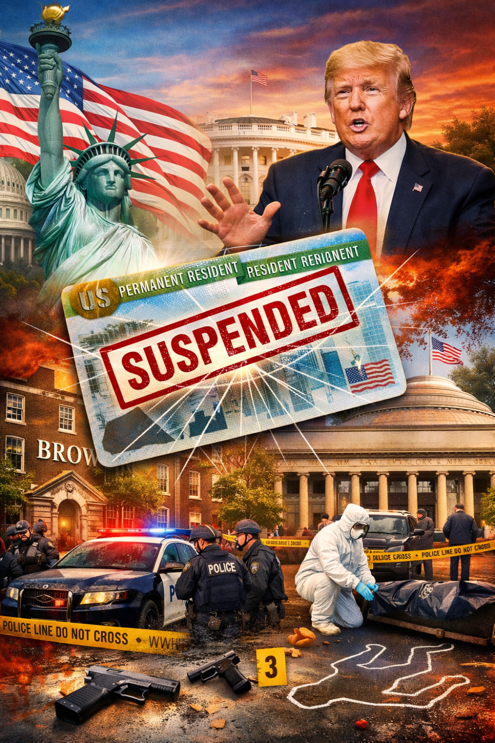 अमेरिका ने ग्रीन कार्ड लॉटरी पर लगाई रोक, ब्राउन यूनिवर्सिटी गोलीकांड के बाद फैसला