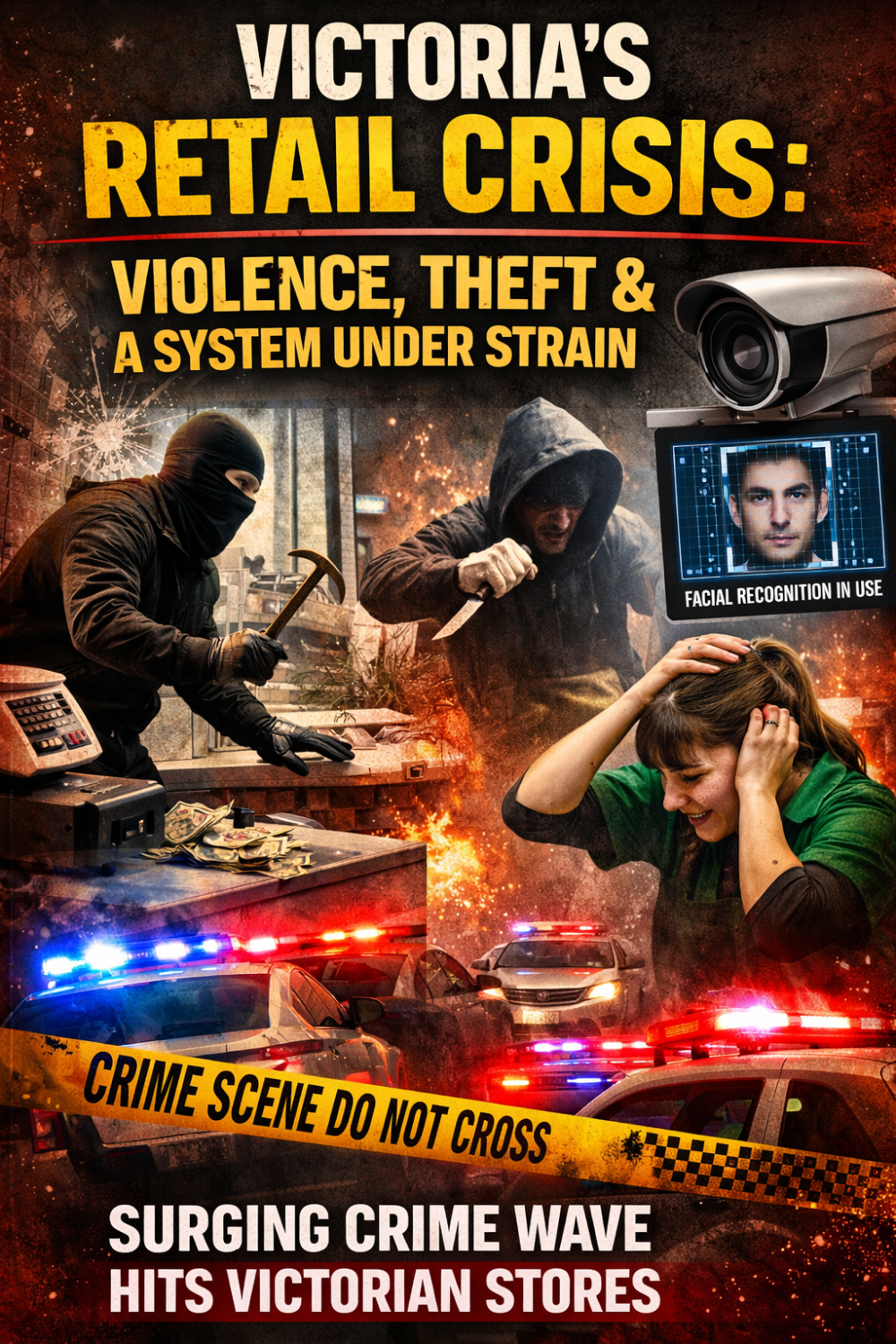 विक्टोरिया में खुदरा अपराध खतरनाक स्तर पर, 2025 में रिटेल कर्मचारियों पर हिंसा में रिकॉर्ड वृद्धि